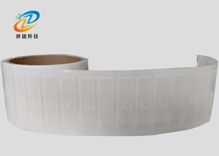 空白銅版紙超高頻標(biāo)簽AZ9610 47.5*13.4mm實(shí)拍展示圖