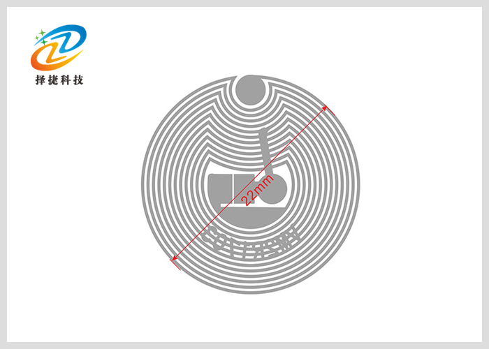 高頻空白PET標簽 FM1108 直徑25mm剖析展示一