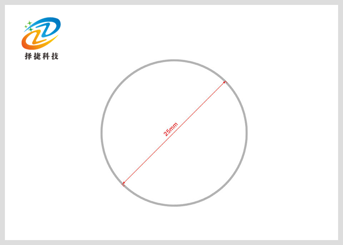 NFC智能標簽Ntag 215 直徑25mm剖析展示一