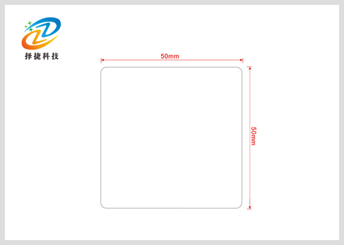 高頻空白銅版紙標簽 I-code X 50*50mm剖析展示一