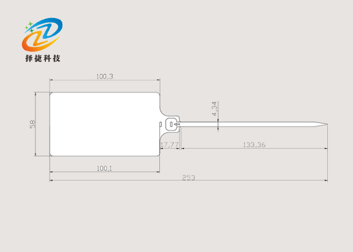 一次性大標牌塑料扎帶ZJ-PS406實拍展示圖五