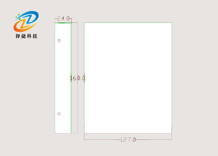 遠距離超高頻ZJ-F508-4A/IP讀寫器外形尺寸圖